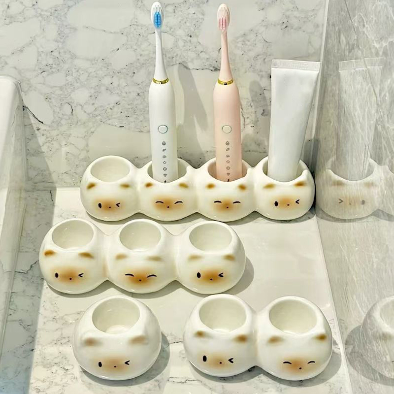 Energy Storage Rack - Cute Siamese Cat Electric Toothbrush Rack