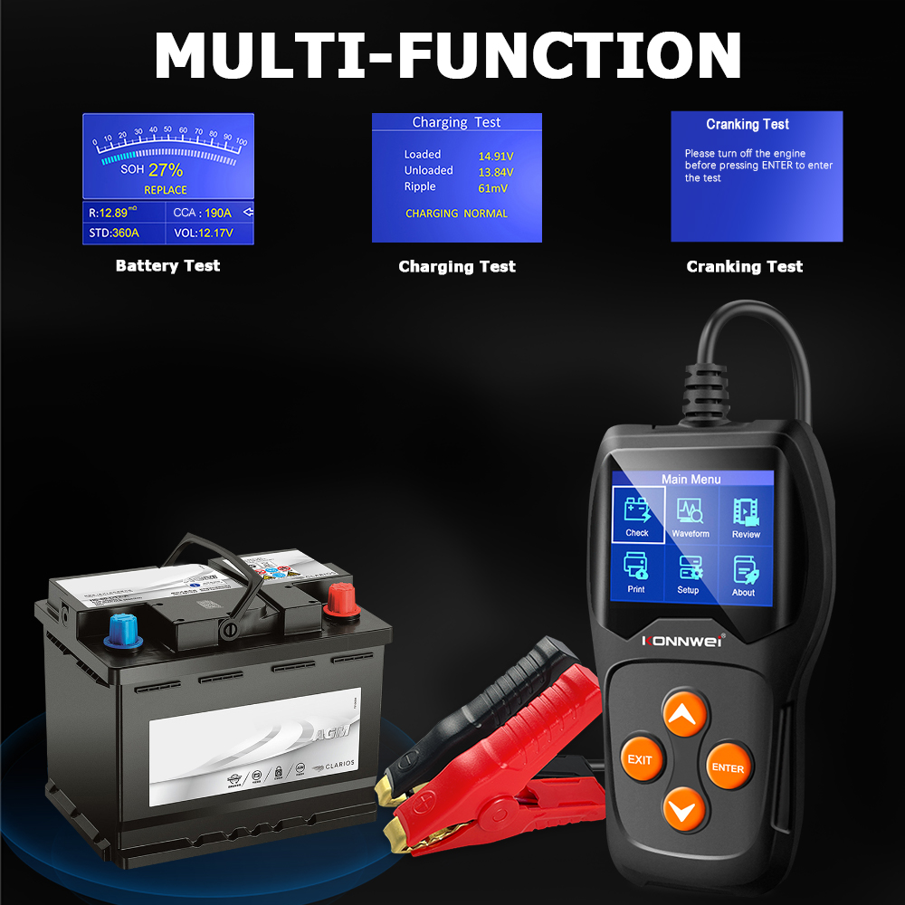 KONNWEI KW600 Professional Car - огляд і ціна Battery Monitor Coulometer
