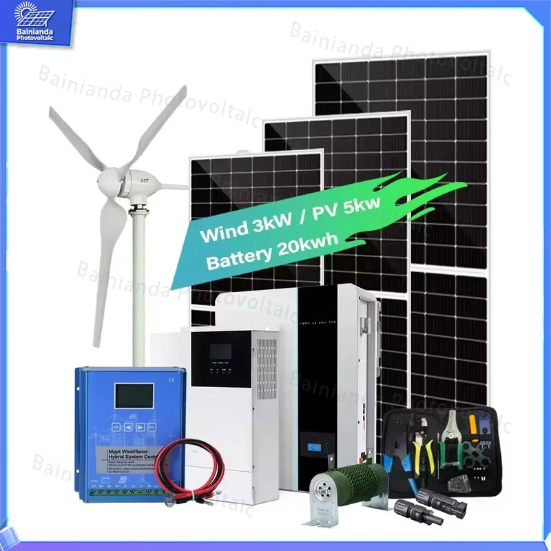 3KW Solar Wind Turbine Generat - огляд і ціна Renewable Energy Grid