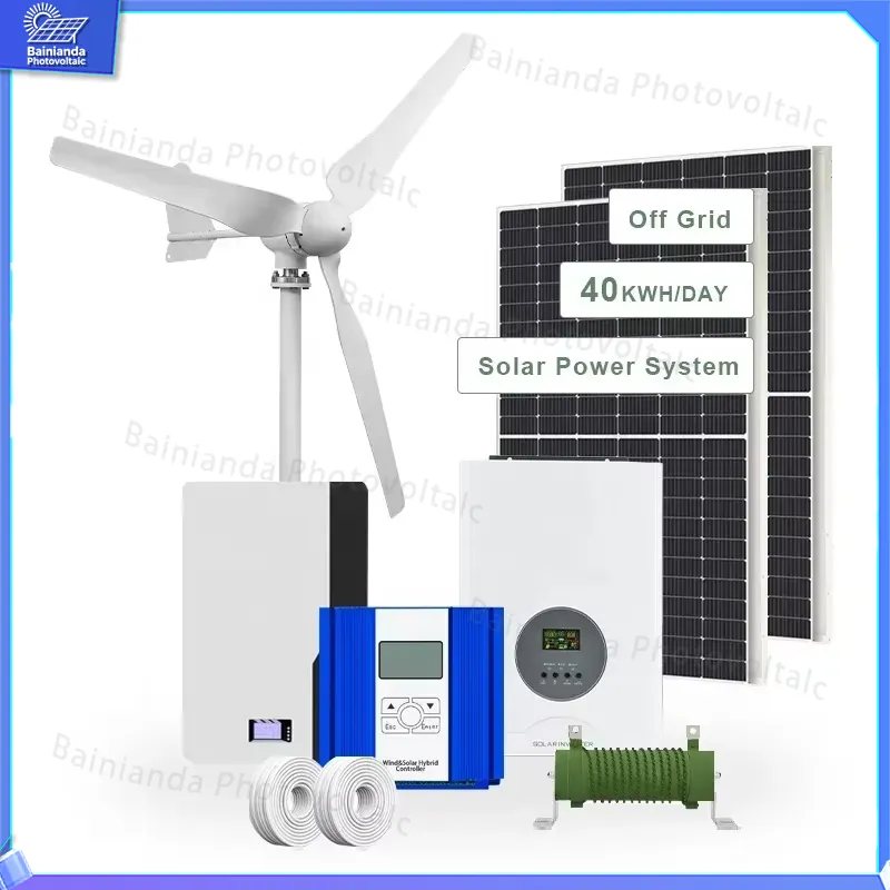 3KW Solar Wind Turbine Generat - огляд і ціна Renewable Energy Grid