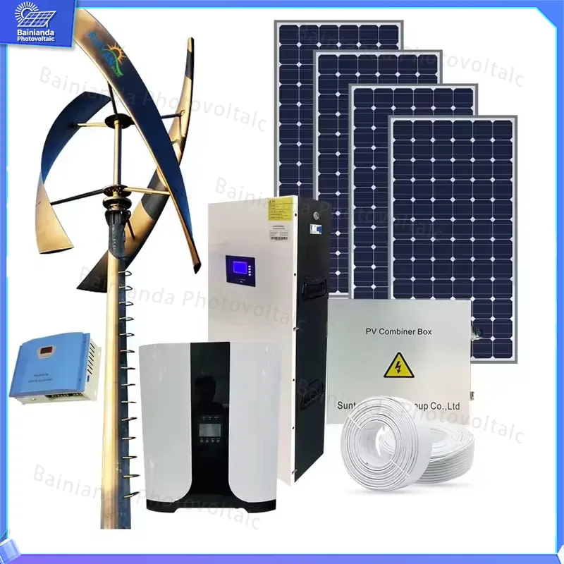 3KW Solar Wind Turbine Generat - огляд і ціна Renewable Energy Grid