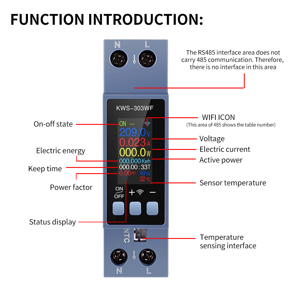 KWS-303 Tuya WiFi Power Meter  - огляд і ціна Battery Monitor Coulometer