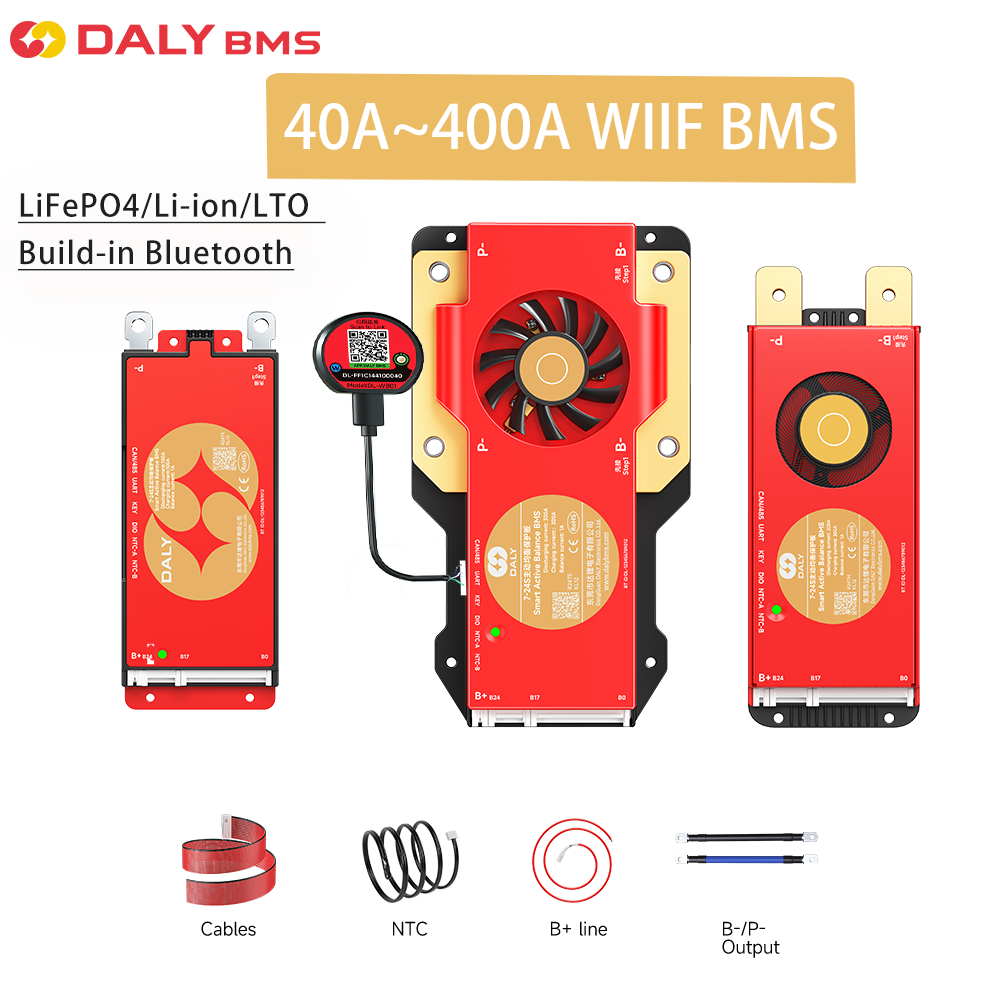 DALY 100 BMS Lifepo4 4S 7S 8S  - огляд і ціна Smart Bms