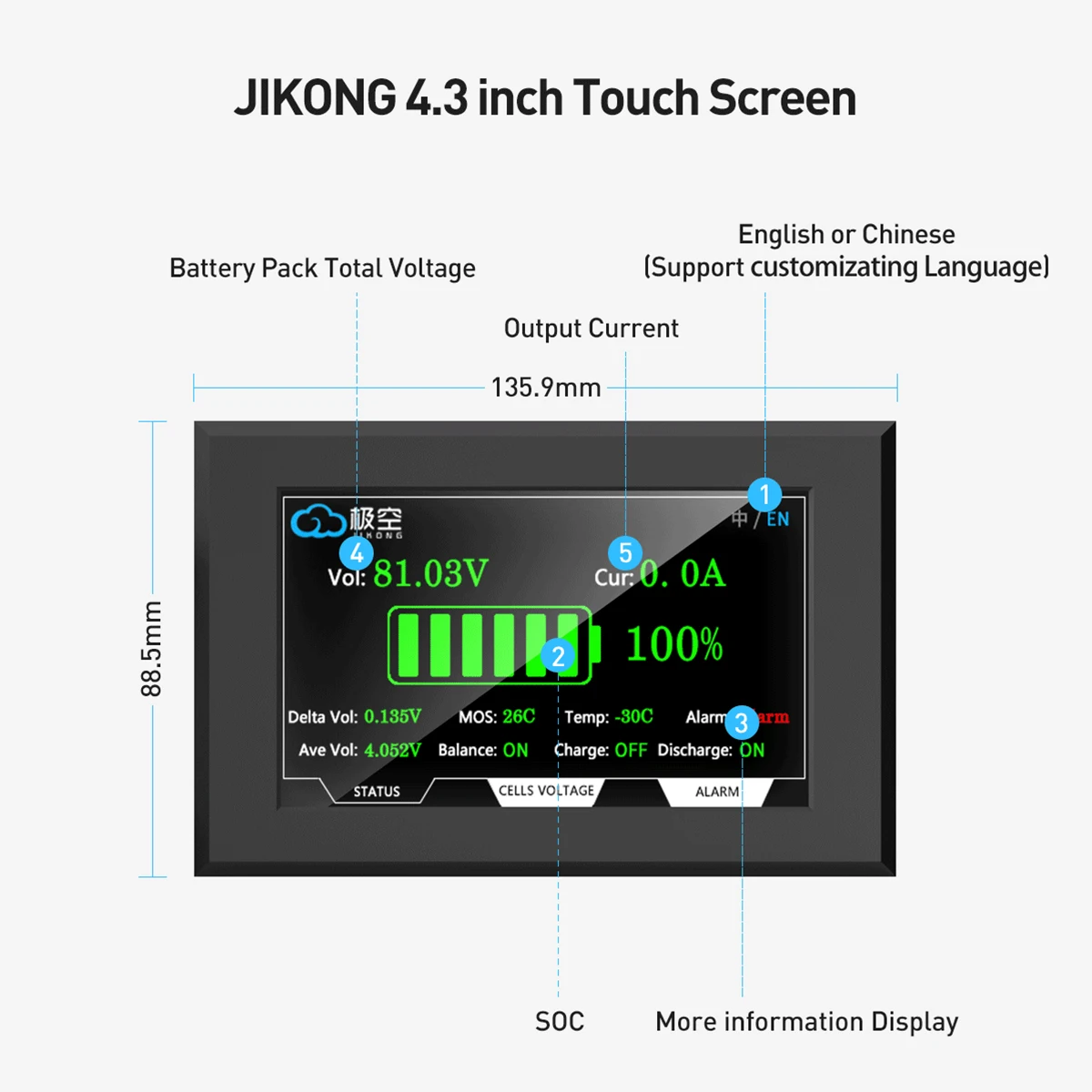 JIKONG V19 Display JKBMS 3.2 I - огляд і ціна Smart Bms