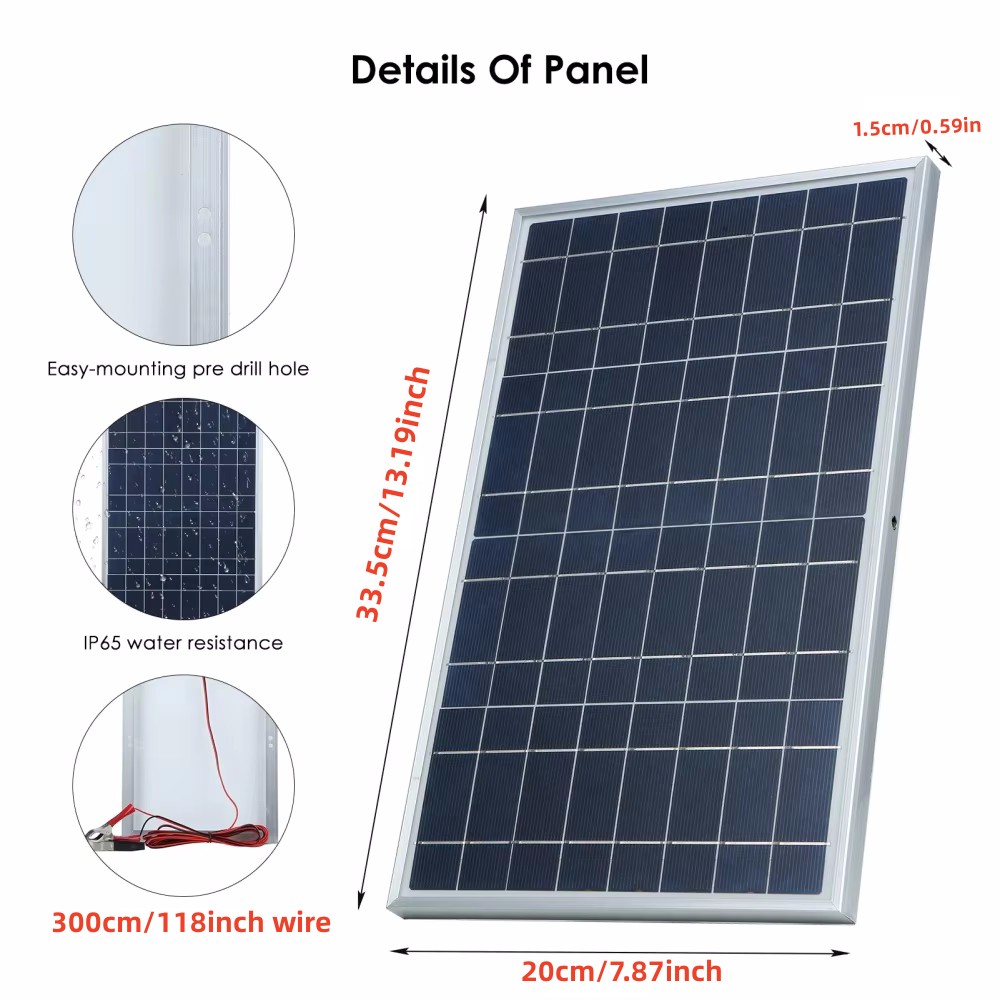 35W Solar Panel Kit Complete 1 - огляд і ціна Renewable Energy Generation