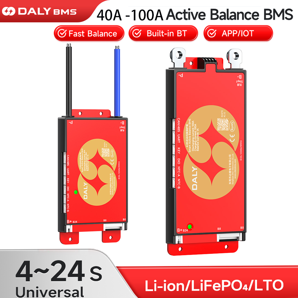 DALY 100 Smart BMS 4S 8S 12S 1 - огляд і ціна Smart Bms