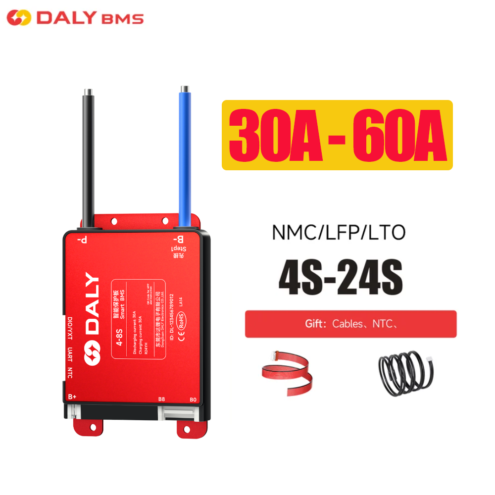 Daly Smart BMS UART 30A 40A 60 - огляд і ціна Smart Bms
